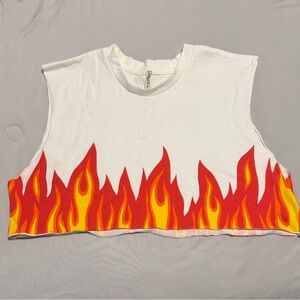 Emma & Sam White Crewneck Tank